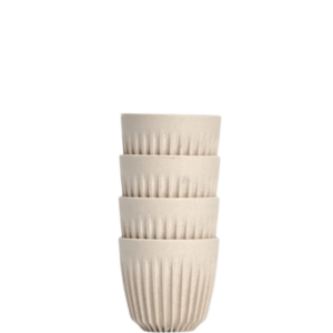 3oz Espresso Huskee Cup - Natural 4 pack